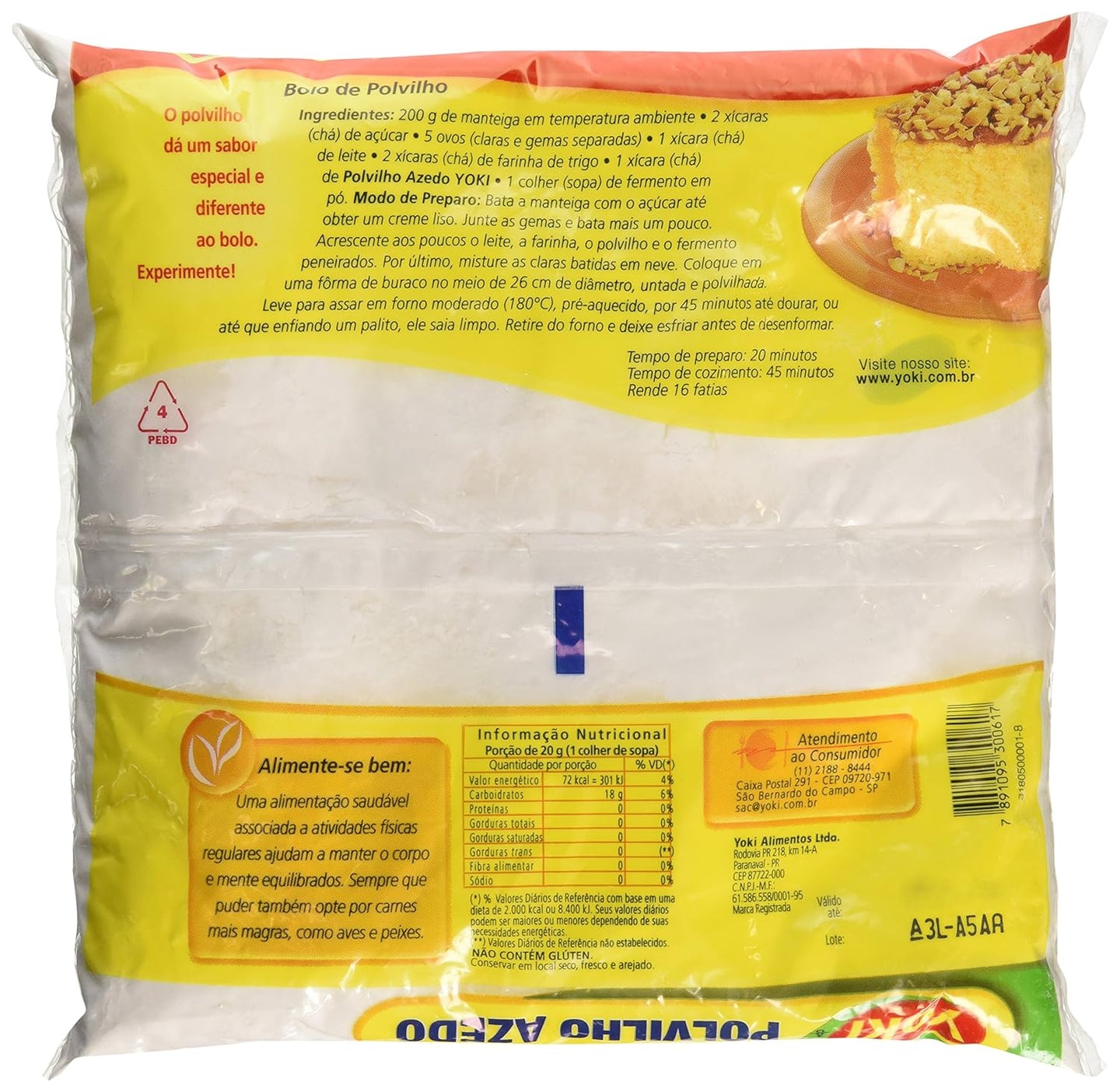 Yoki Sour Manioc Starch “Polvilho Azedo” 500g